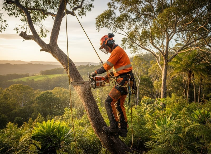Tree Lopping performed by Sunshine Coast Hinterland Arborist in the Hinterland