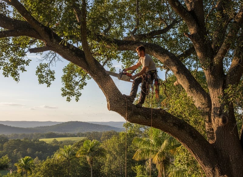 Tree Pruning performed by Sunshine Coast Hinterland Arborist in the Hinterland